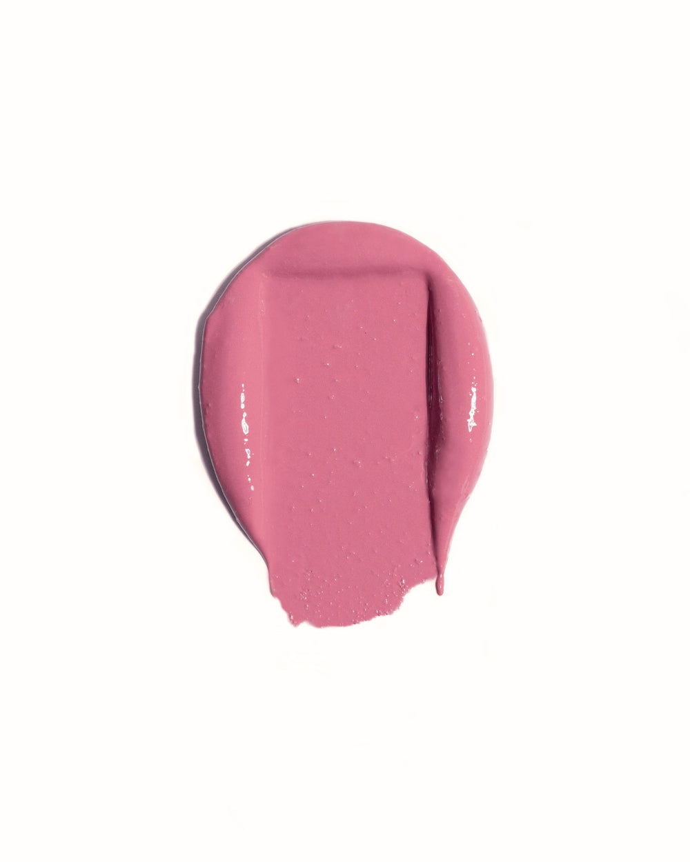 HIGHR pink lipstick swatch shade Dollface 
on a white background